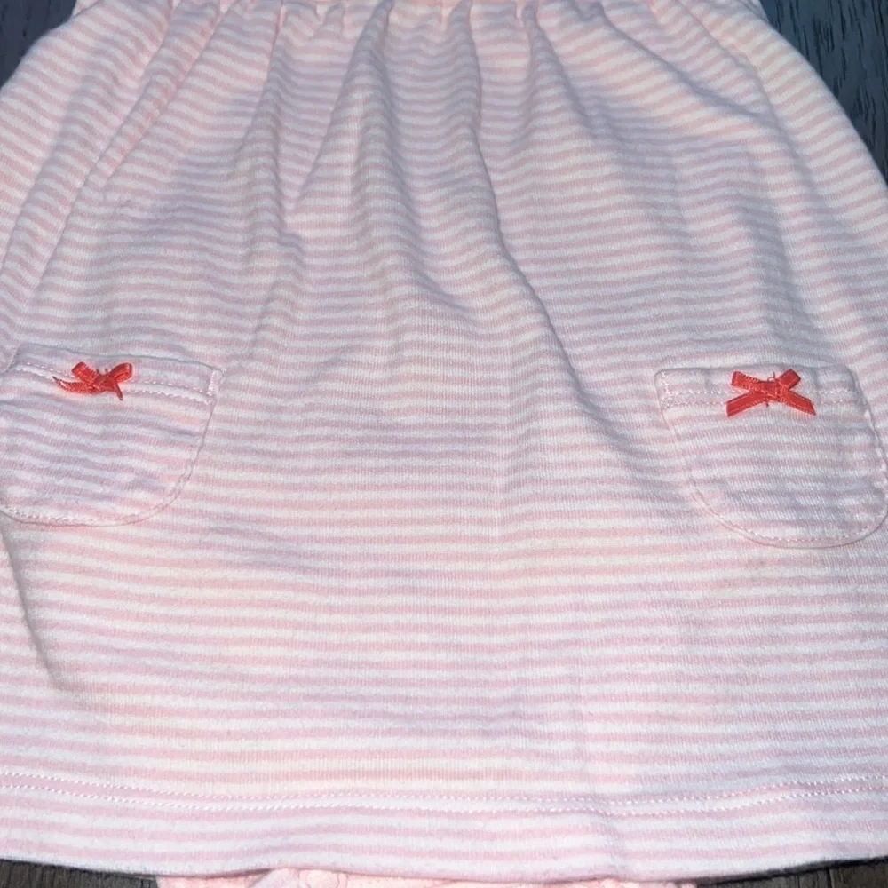 Carters short sleeve striped onesie dress